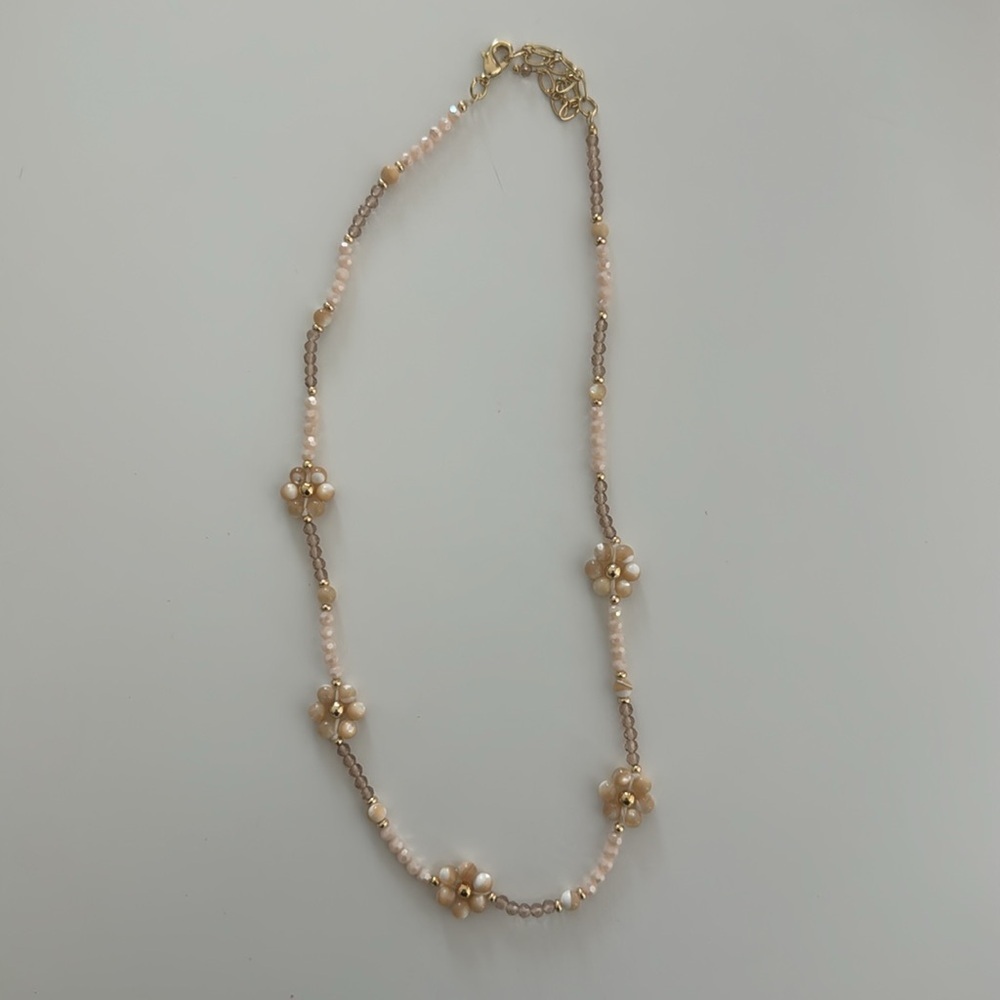 Panacea Beaded Flower Station Necklace - Brand New from Nordstrom Rack - Picture 2 of 2